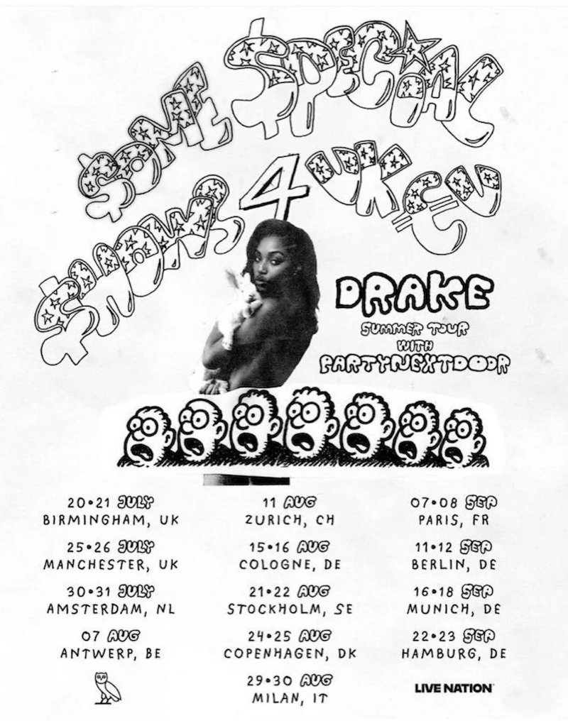 Drake欧洲巡演
