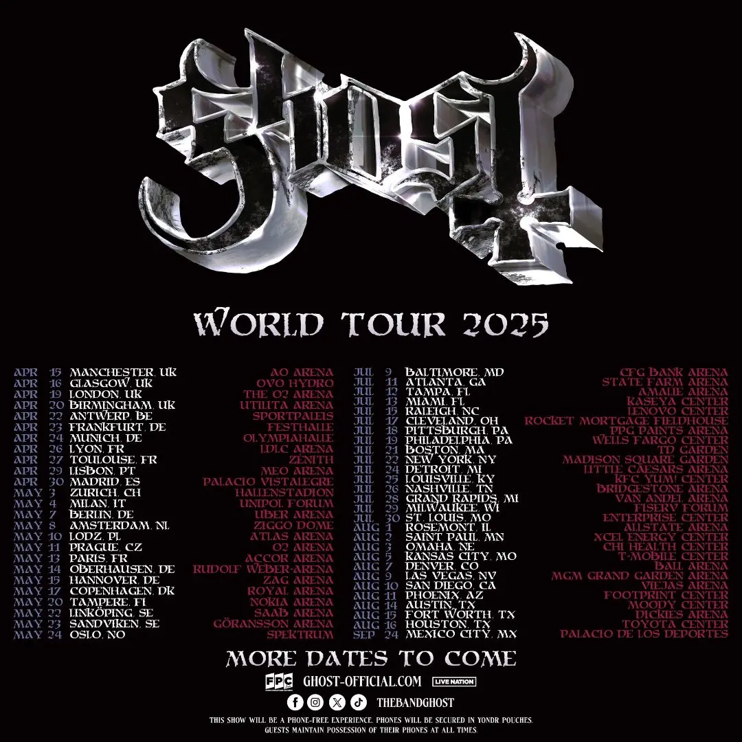 Ghost乐队·2025欧洲巡演