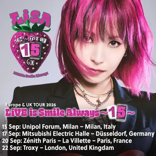 LiSA 织部里沙 2026欧洲巡演